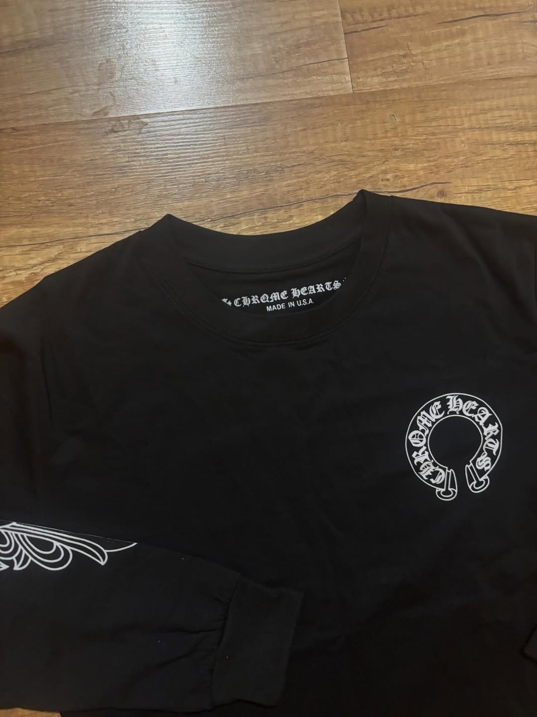 Chrome Hearts Black Long Sleeve Logo Shirt