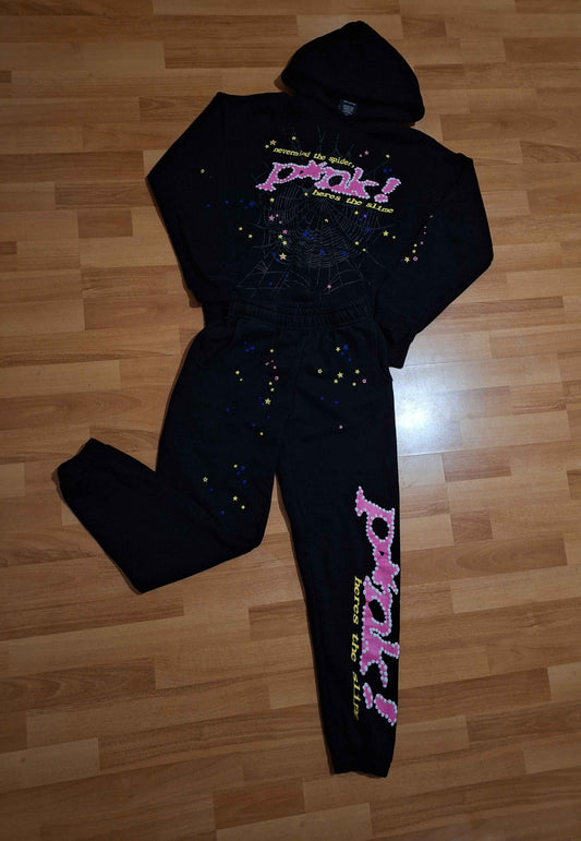 Sp5der P*nk Комплект (суитчър с качулка и панталон)