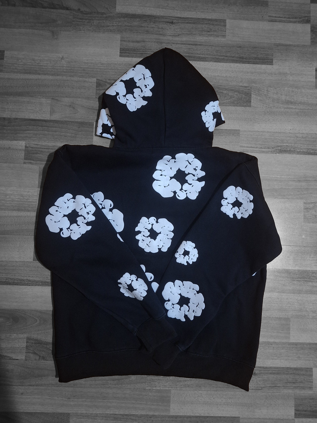 Суитшърт Denim Tears Cotton Wreath Hoodie Black - Размер S