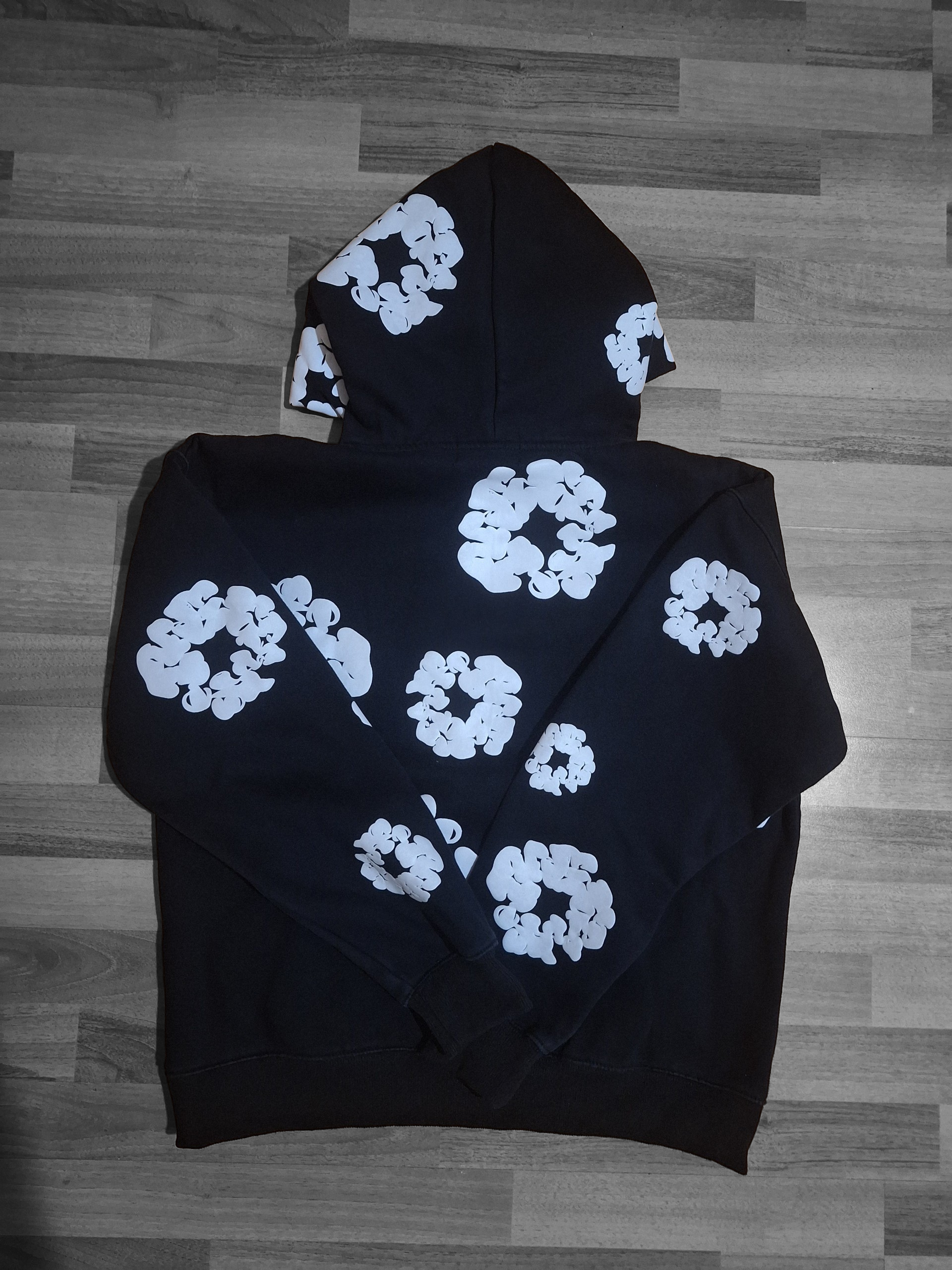 Суитшърт Denim Tears Cotton Wreath Hoodie Black - Размер S