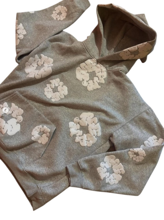 Denim Tears Cotton Wreath Hoodie – Grey