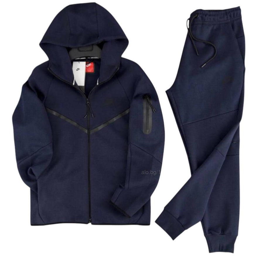 Nike Tech Fleece Set – Black / Dark Grey