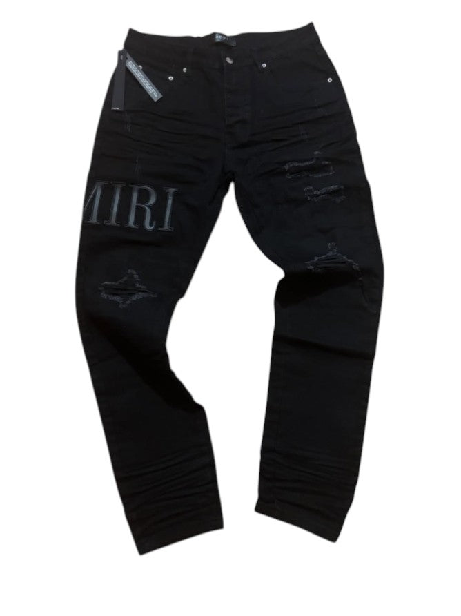 Amiri Jeans – Black Distressed