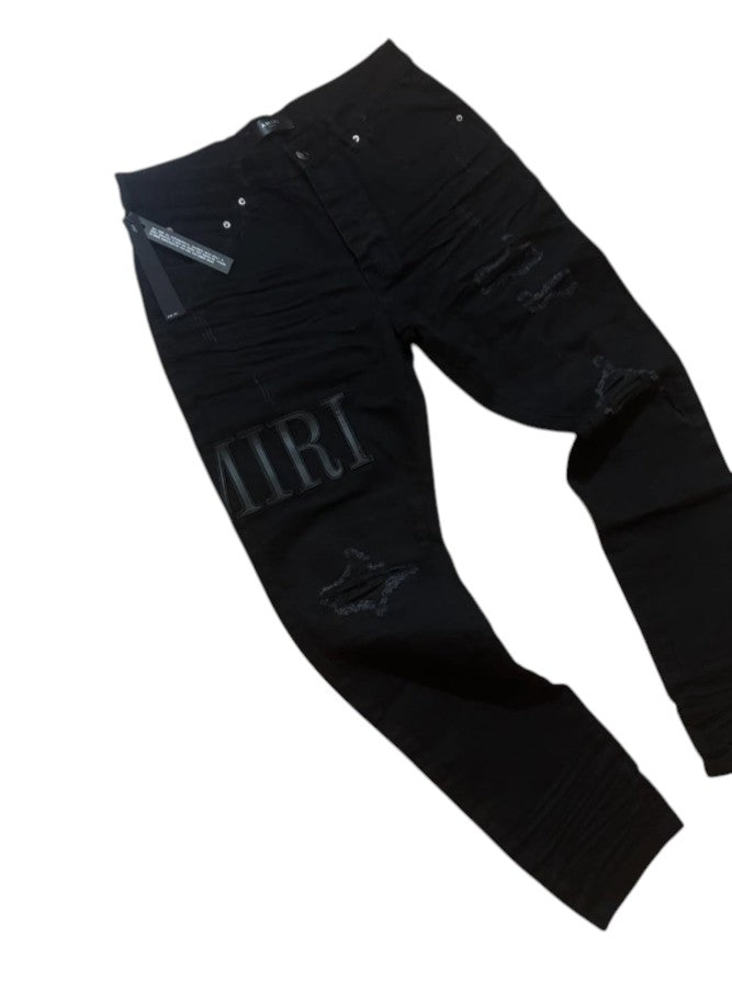 Amiri Jeans – Black Distressed
