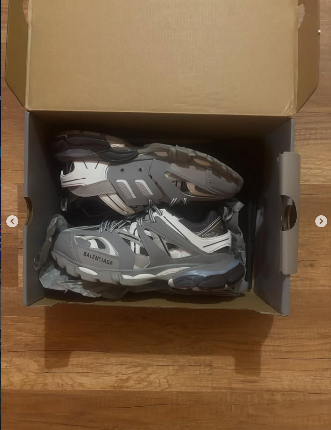 Balenciaga Track Sneakers Grey – Size 43 – Luxury Chunky Trainers