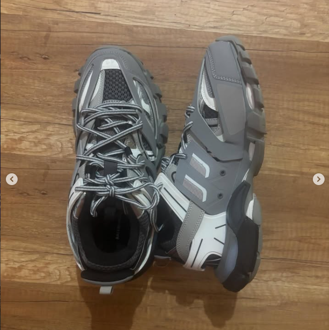 Balenciaga Track Sneakers Grey – Size 43 – Luxury Chunky Trainers